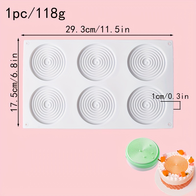 3D Jelly Pudding Cupcake Silicone Molds Cake Decorating Tools Bakeware French Dessert Mousse Cake Mold Baking Cupcake Silicone Mousse Mold - 6
