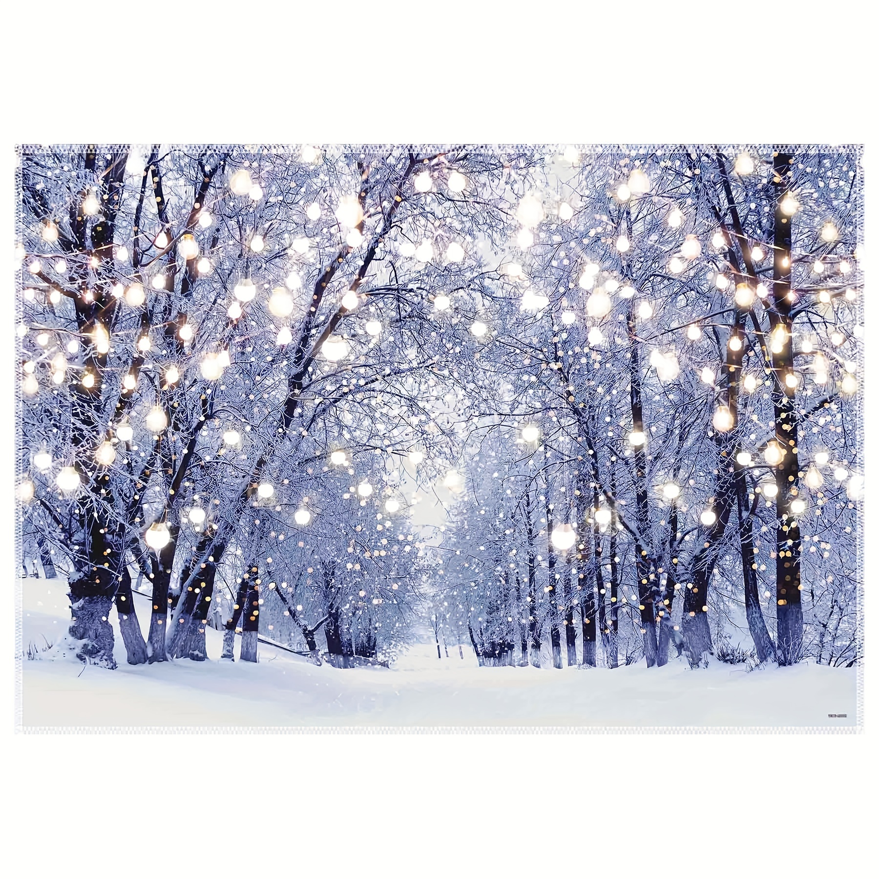 Winter Wonderland Birthday Polyester Photography Backdrop - Temu