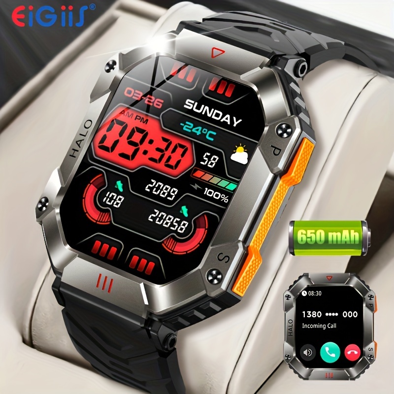 EIGIIS Military Smart Watch for Men 1.32” Full Screen Touch 2023 Newes
