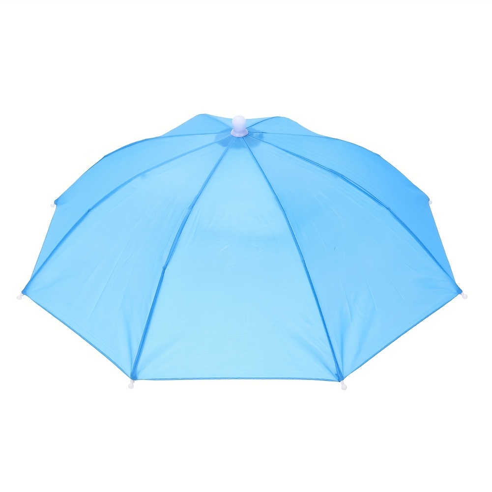 Aqur2020 Sombrero de sombrilla para la cabeza, sombrero de pesca, paraguas  para patio trasero, sombreros al aire libre (azul oscuro)