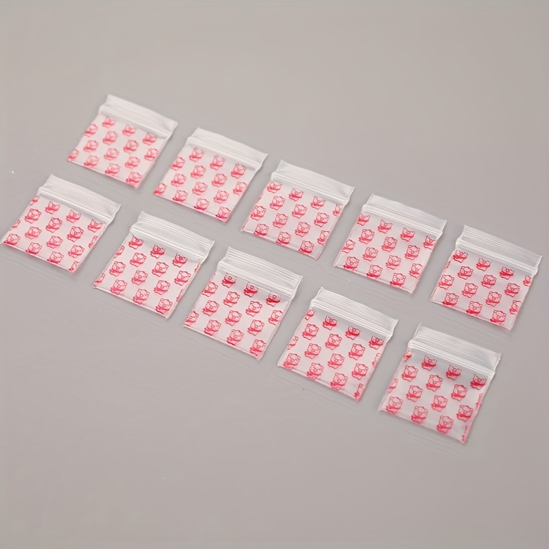 Pastel Color Printing Ziplock Bag Small Sealed Bag Medicine - Temu