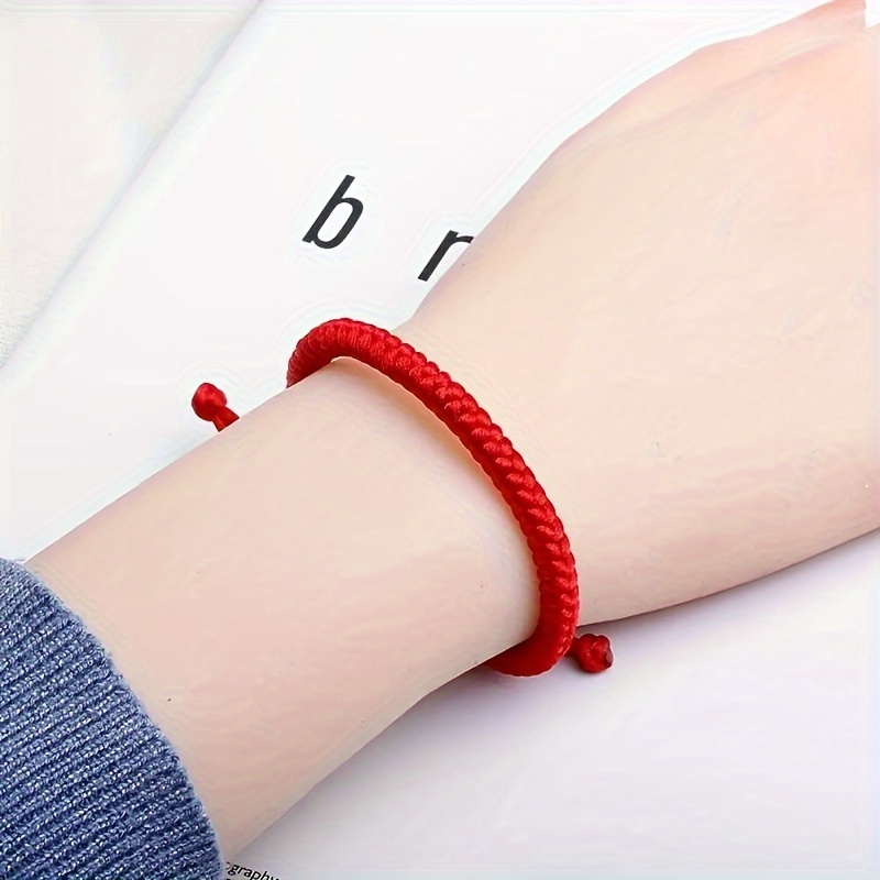 Handmade Braided Bracelet Adjustable Red String Bracelet for Women Girls Birthday Gift,Braclets,Temu