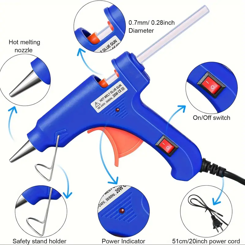 Arts Crafts Mini Glue Gun Hot Melt Gun For Diy Art Home - Temu