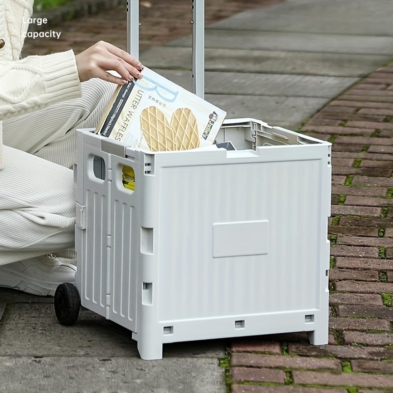 Plastic Small Storage Cart Portable Space Saving Organizer