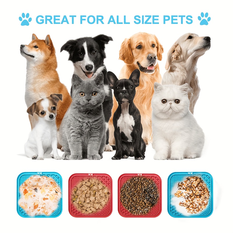 Silicone Lick Pad Slower Feeder Pad Cats Dog Licky Mat Fedding Pads Pet  SupplyO