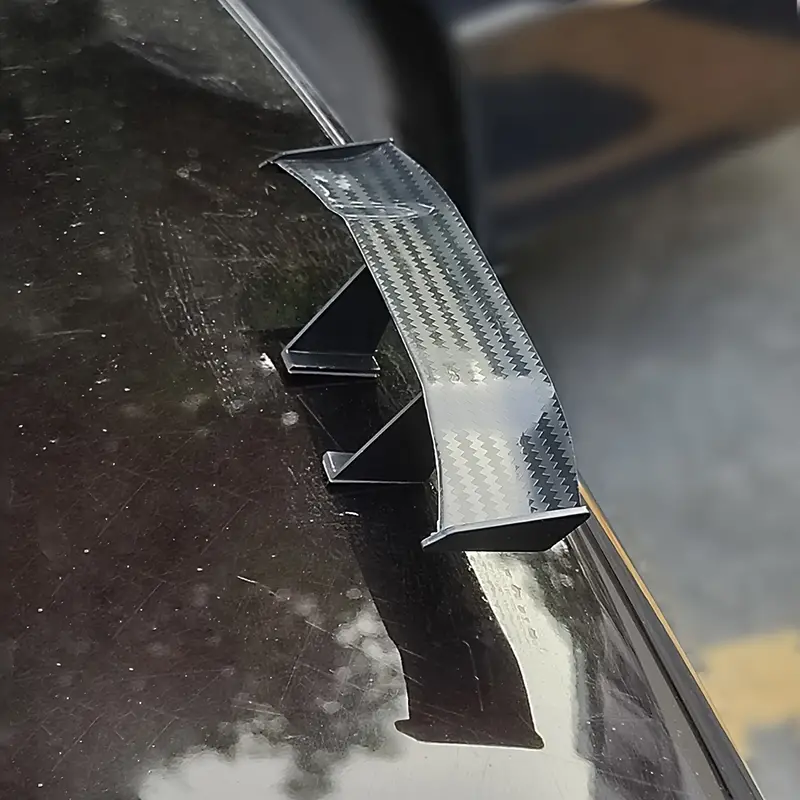 Universal Car Mini Spoiler Wing Pequeno Modelo de Fibra de - Temu