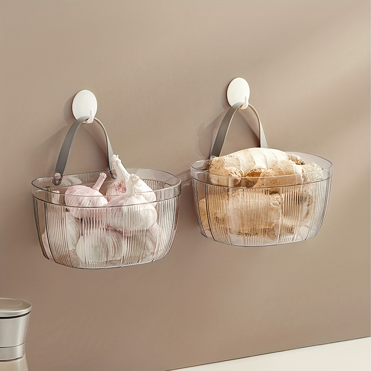 Kitchen Onion Ginger Garlic Storage Basket Small Hanging - Temu