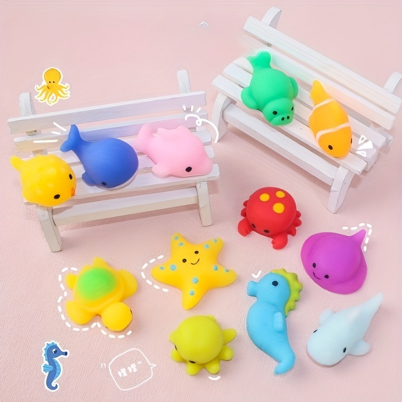 100 PCS Mochi Squishy Toys Kawaii Squishies Stress Relief Toys Pack for  Kids Boy