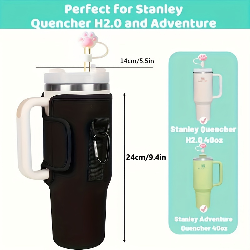 Cup Holder Bag With Adjustable Strap And Pocket, For Stanley Cup, Anti  Scald Water Cup Holder, Cup Accessories - Temu