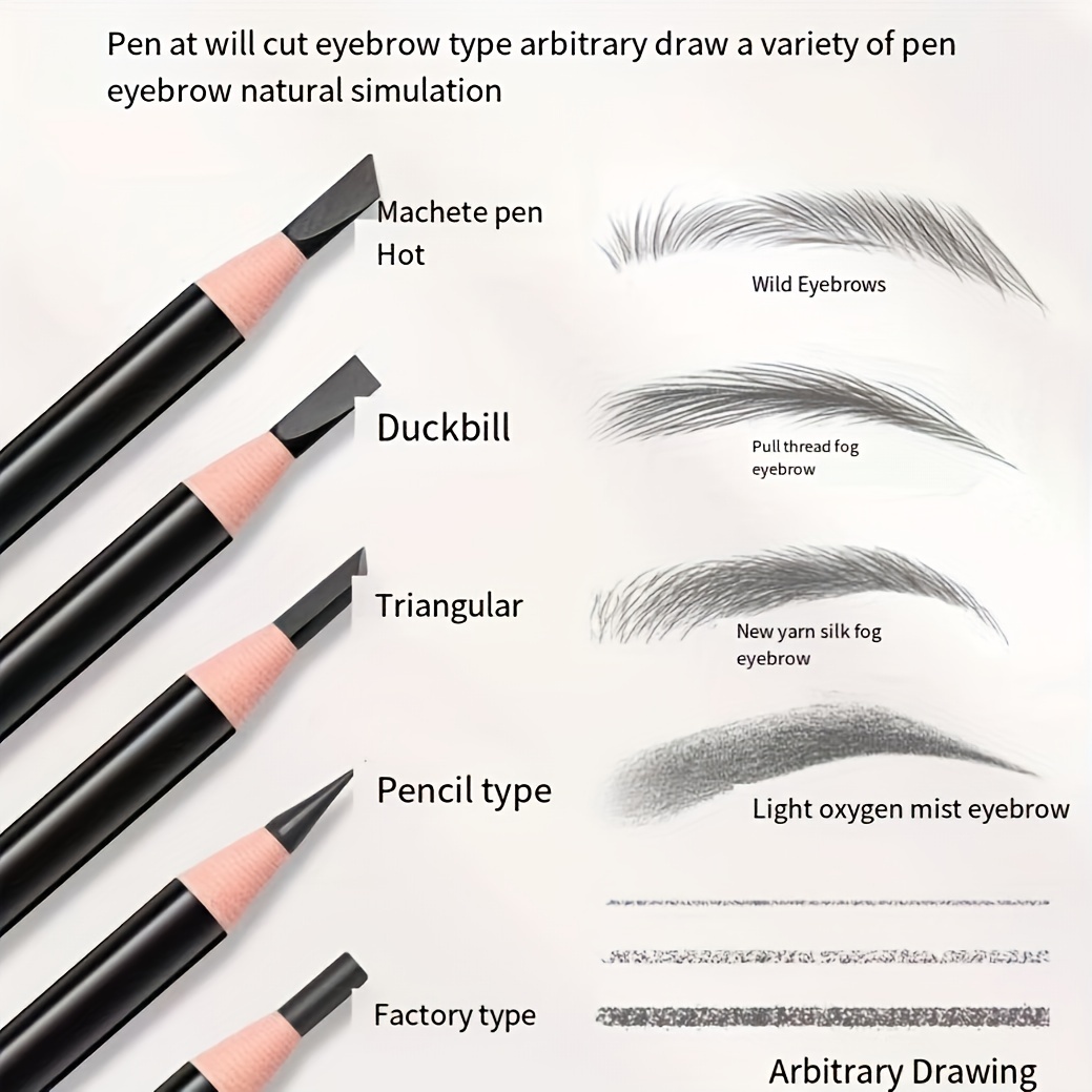 5 Eyebrow Pencil Tear Off Drawstring Waterproof And Sweatproof Makeup