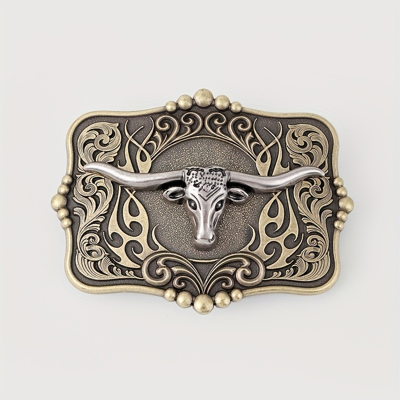 Western Bull Head Belt Buckle For Women & Men