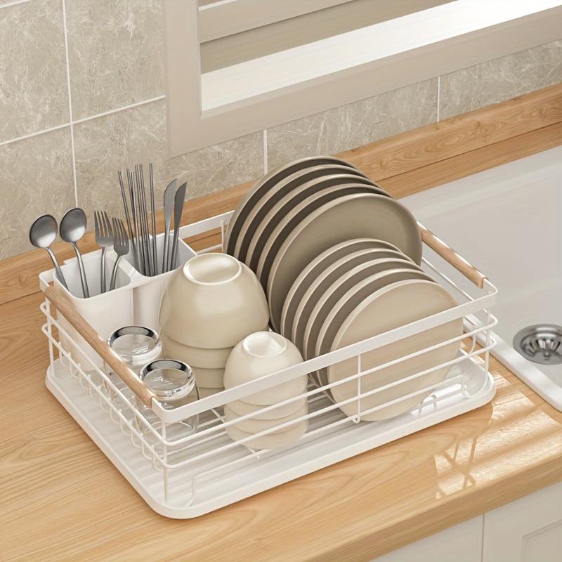 Home Aluminum Dish Drying Rack Apartment Bowl Cup Tableware Draining  Organizer Dishes Detachable Holder Stand Gold Type - AliExpress