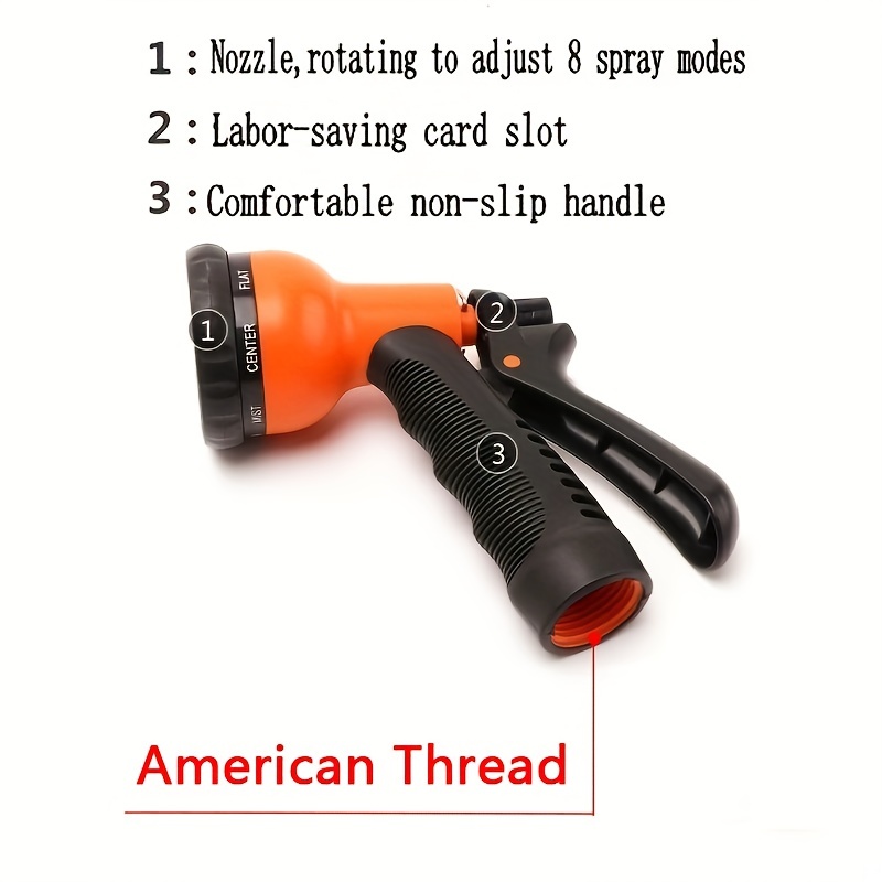 Adjustable Garden Water Gun Sprinkler Hose Nozzle High - Temu