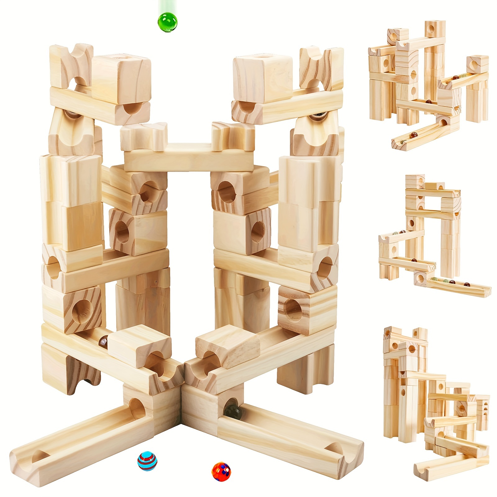 Wooden Music Tree Toy For Kids Wood Marble Track - Temu