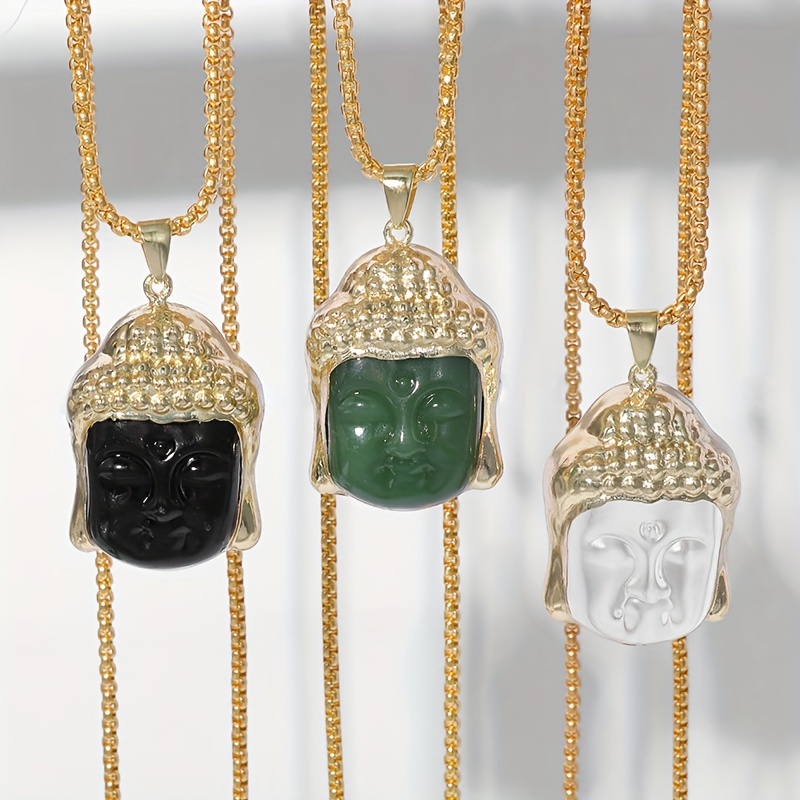 Buddha deals head necklace