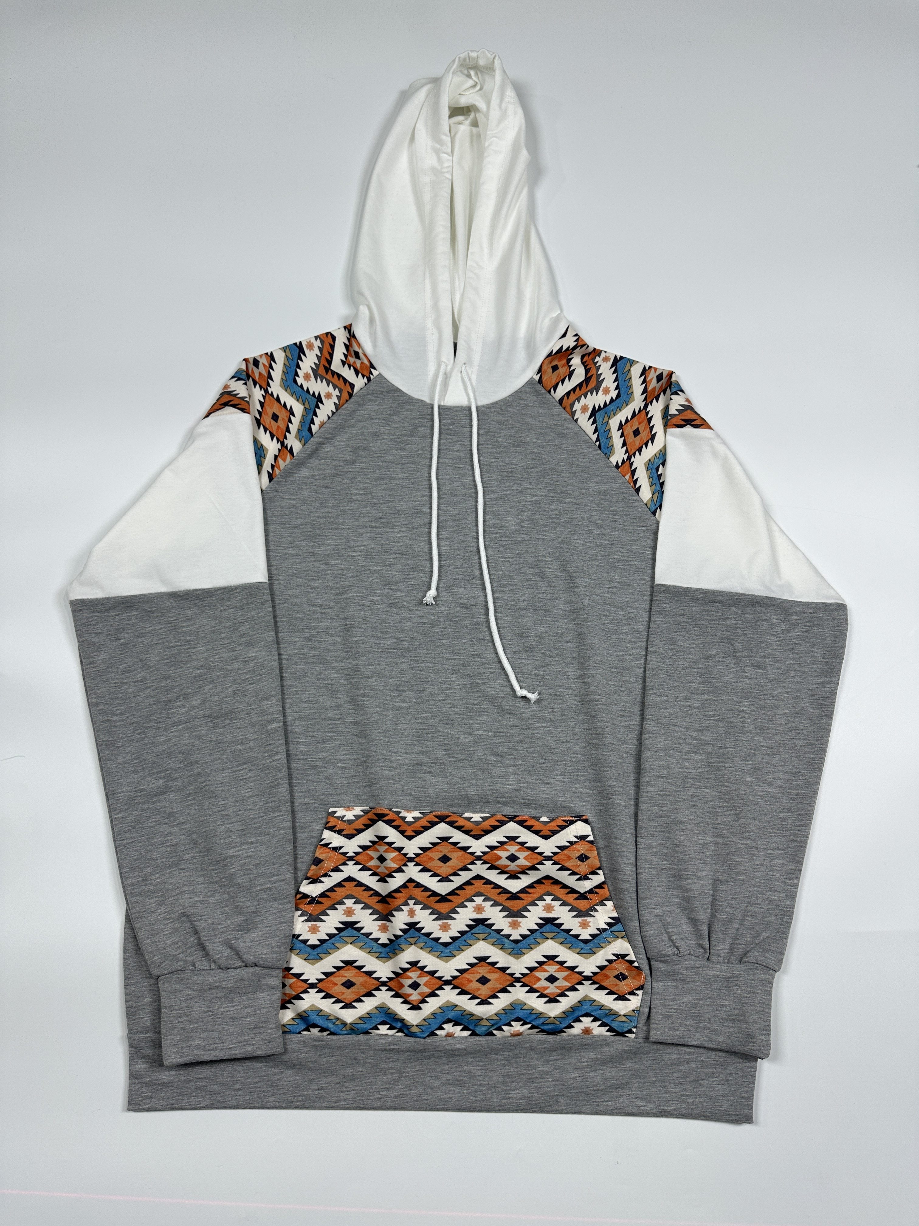 Drawstring raglan sleeve zip pockets hoodie sale