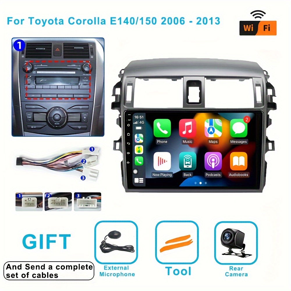 Android 11 For Corolla E140/150 2006 - 2013 Wifi Gps Android Auto Player  Car Radio Carplay Stereo Multimedia - Temu Austria