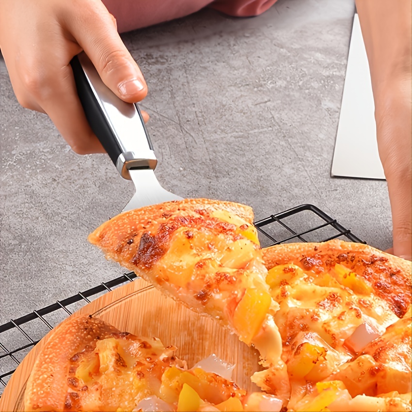 Stainless Steel Dough Cutter Two Handle Pizza Cutter Spatula Scraper