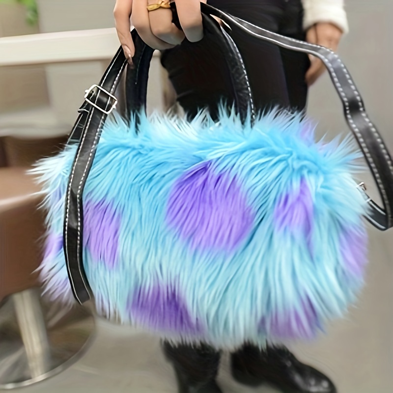 Long fluffy bag best sale
