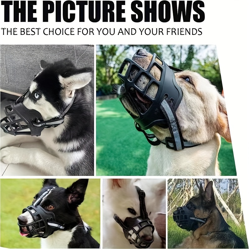 Pet Dog Muzzle Basket Cage Anti-biting Mouth Breathable