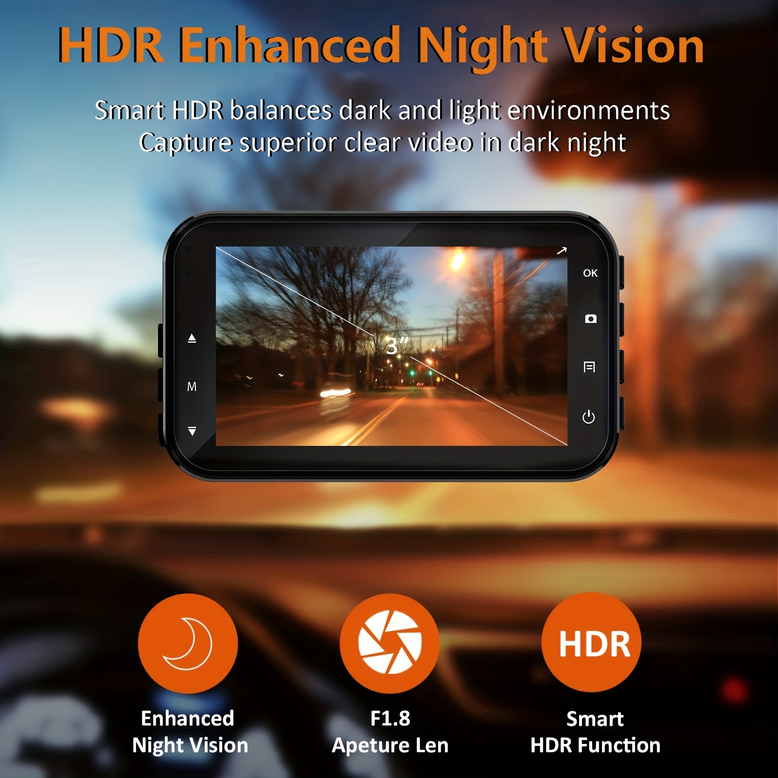 Superior 4k Dash Cam Front & Rear - 1080p Dual Lens, Gps & Wifi, 170° Wide  Angle, Night Vision, Mini Dvr & Loop Recording - Temu