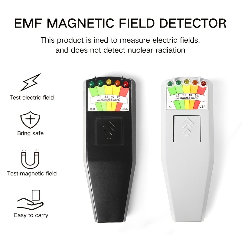 Portable KII K-II K2 EMF Meter Rilevatore di campo magnetico con batteria  9V Caccia ai fantasmi Attrezzatura paranormale