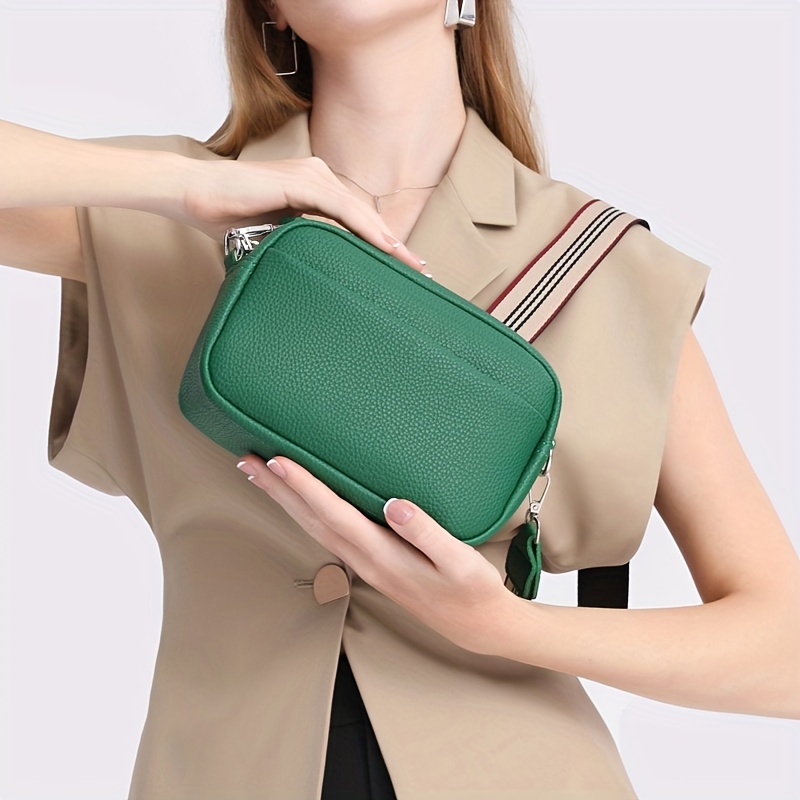 Genuine Leather Women's Mobile Phone Case Crossbody Shoulder Bag For Crossbody  Bag Damen Breiter Gurt