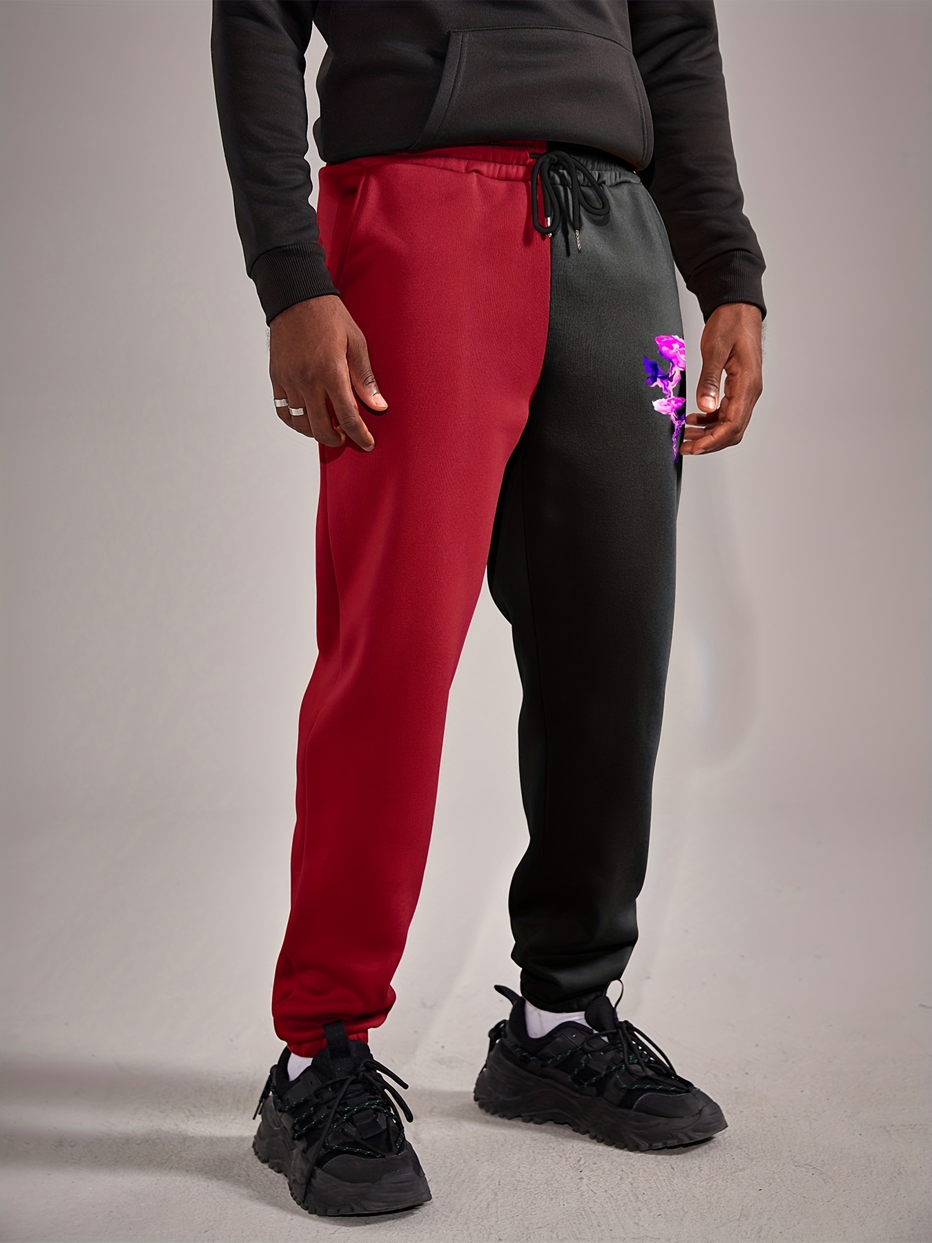 Dark discount red sweatpants