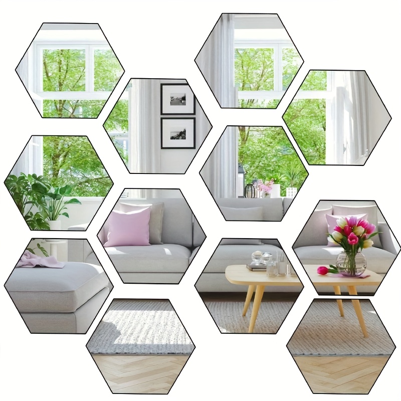 Adesivi Murali Adesivo Specchio 3D Decorazioni La Casa Decorazioni  Esagonali Fai Da Te Rimovibili Soggiorno Decal Art Ornamenti Drop Ship  230731 Da 8,12 €