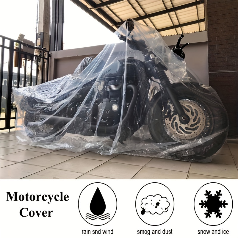 Funda para Moto Neverland Cubierta de la Moto Lona para Motocicleta para  Exterior de 210D Oxford Cubierta Interior con Tiras Reflectantes Lona