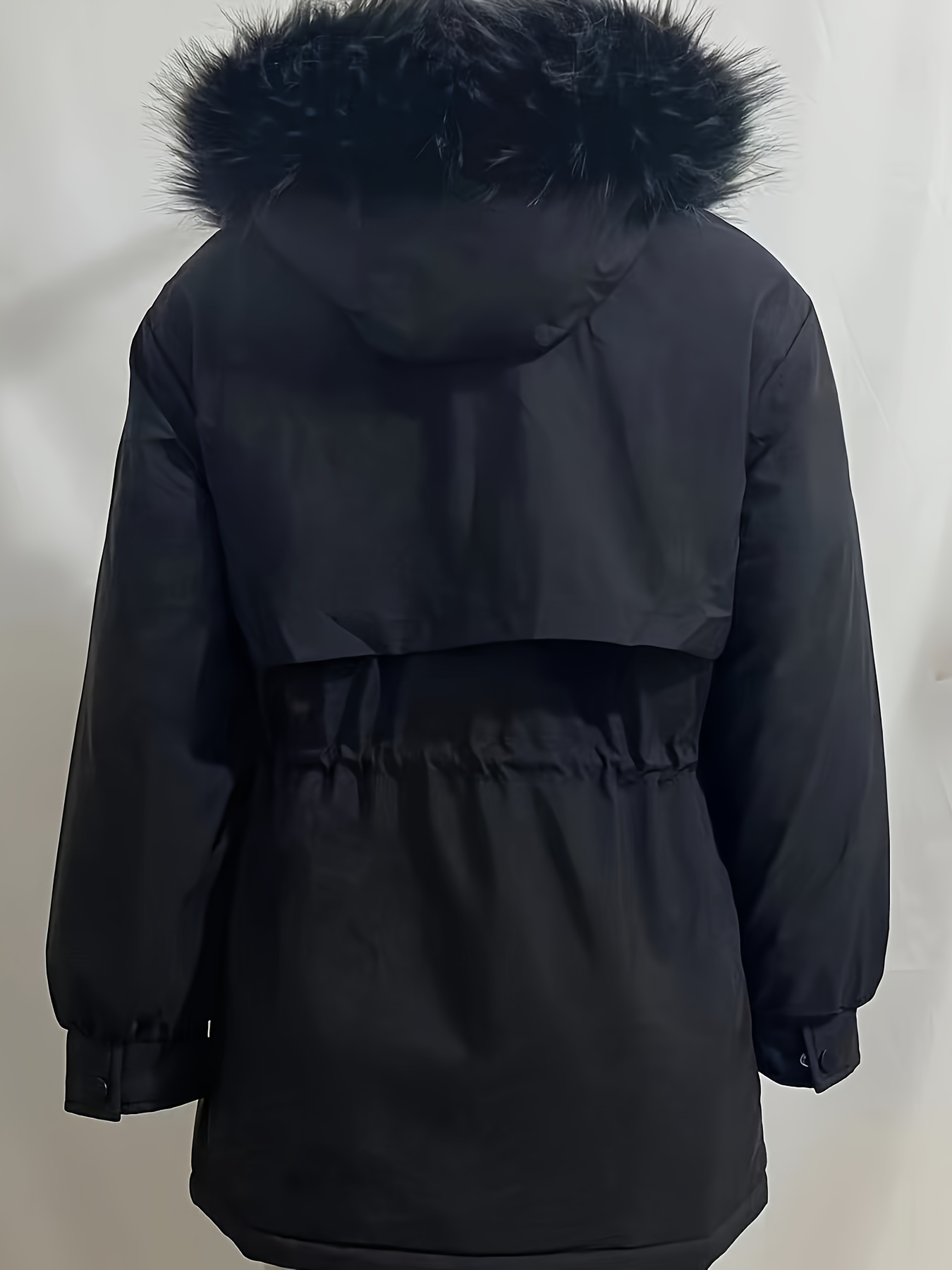 Button on best sale fur hood trim