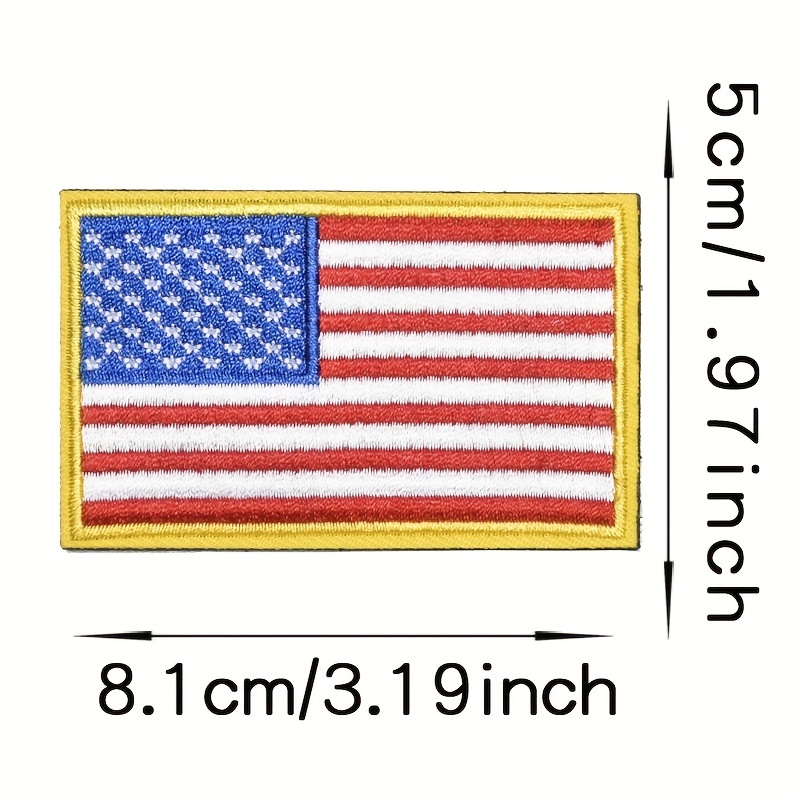 Uniform World Us Flag Patch American Flag Patch Hook Loop - Temu