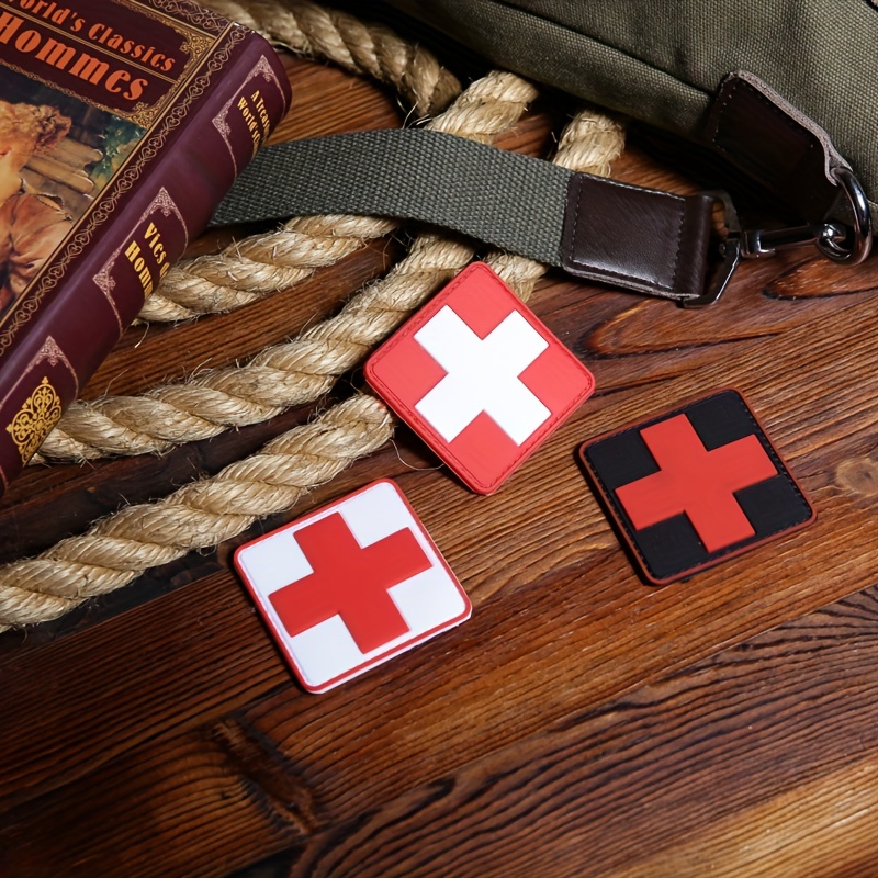 Embroidered Red Cross Medic Patch For Bag Backpack First Aid - Temu