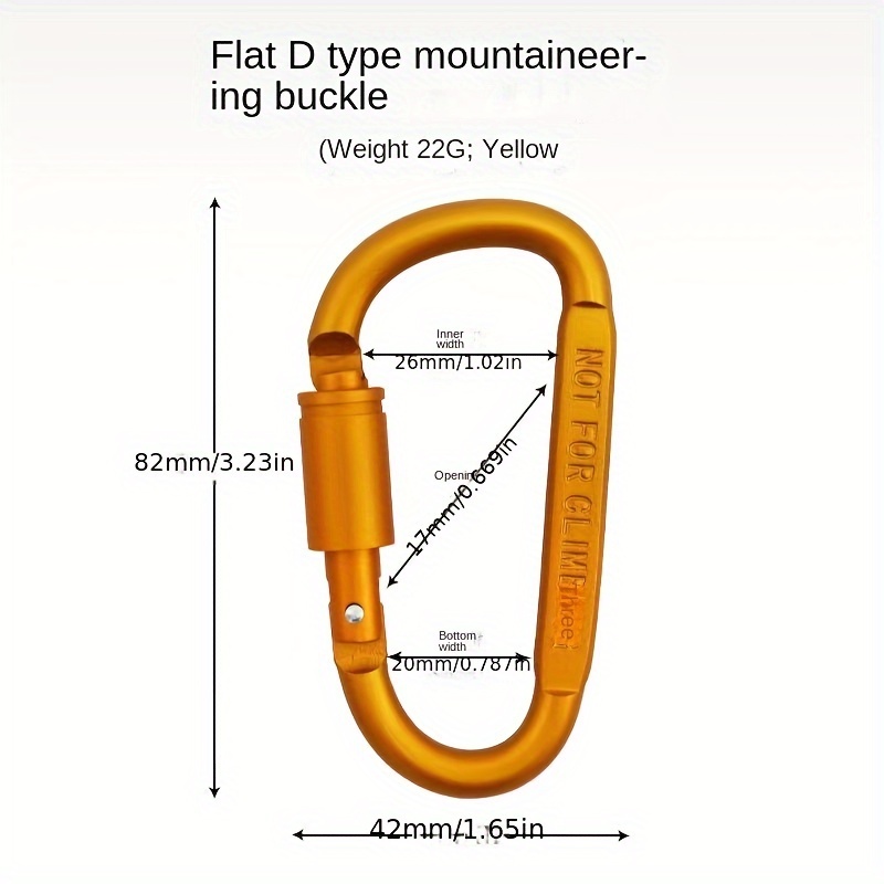 Aluminum Alloy Backpack Hanging Buckle for Camping