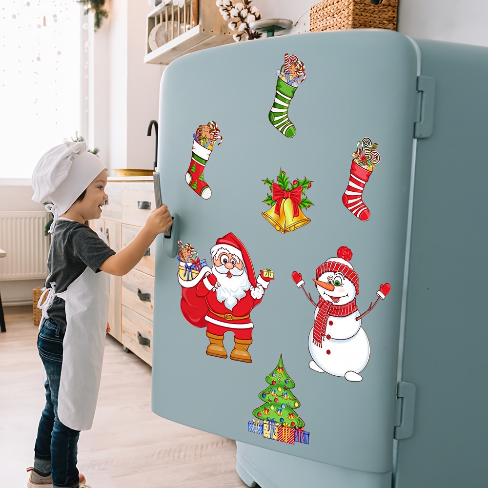 Christmas Decorations Sticker Christmas Refrigerator Magnets