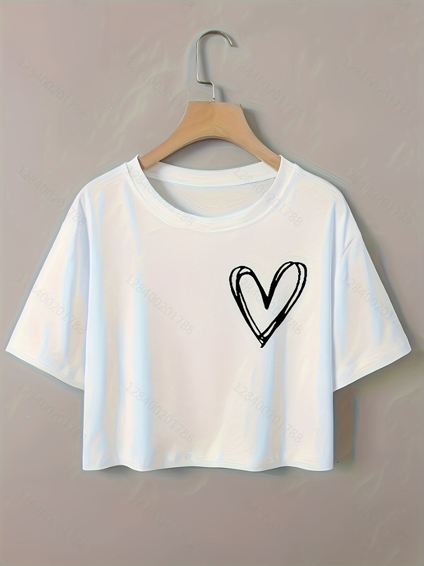Camisetas Manga Corta Deportivas Gráfico Corazón Moda - Temu