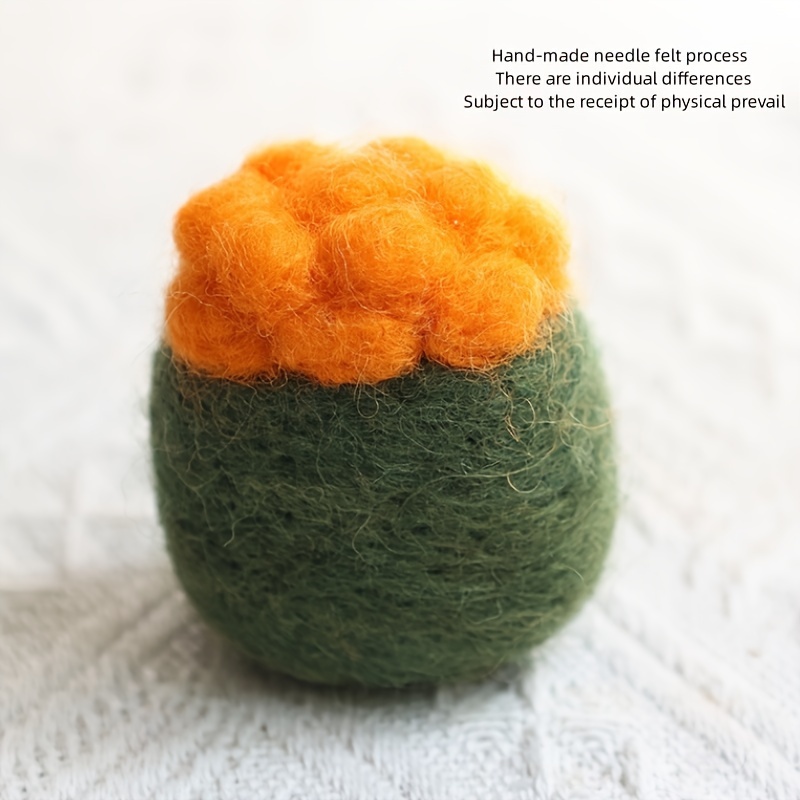 Eco-Friendly Wool Felt Ball Cat Toys -Set of 2