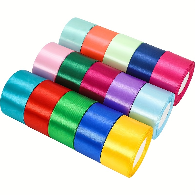Wide Valentine's Day Ribbon Polyester Satin Ribbon Solid - Temu