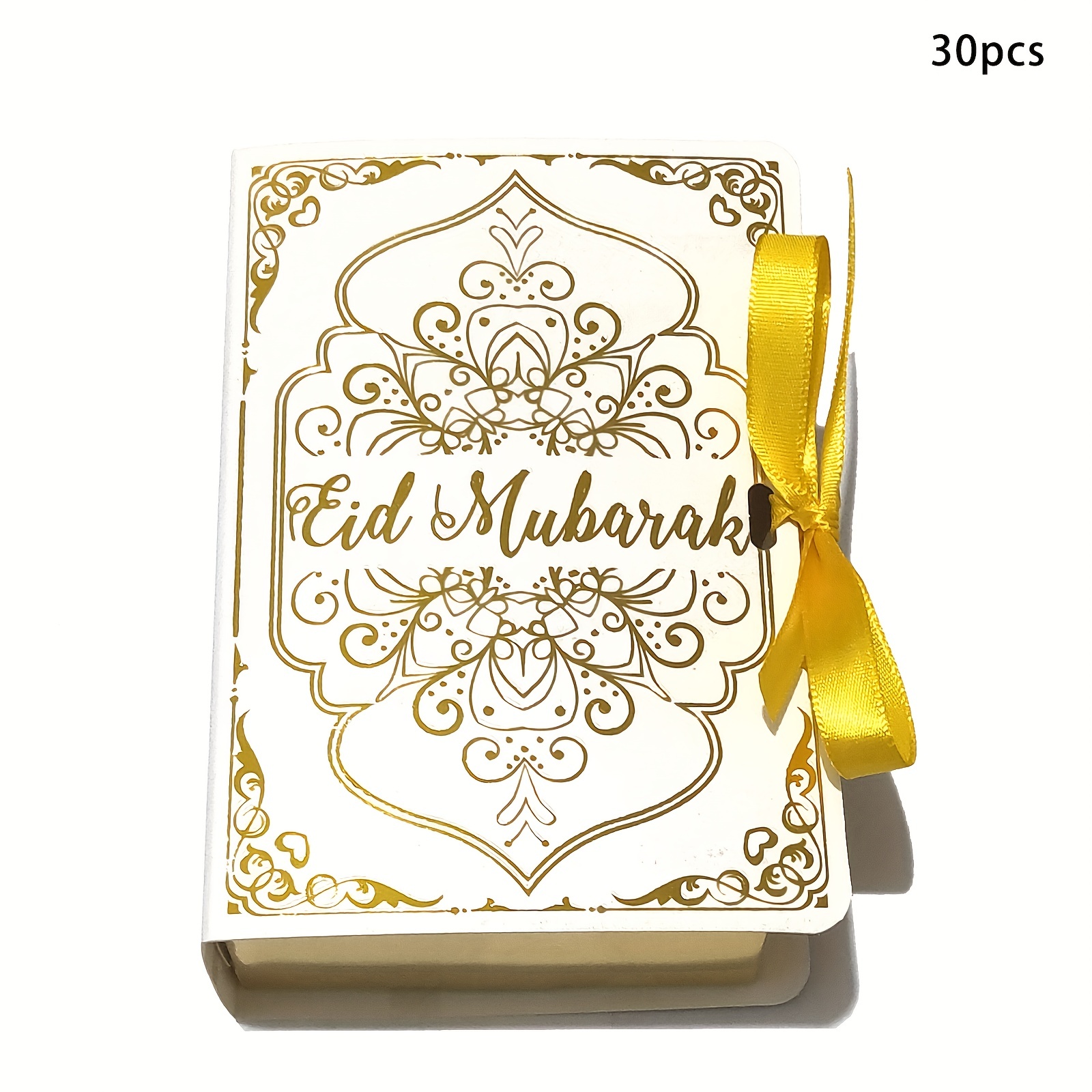 IMSHIE Ramadan Candy Box, 50Pcs Eid Mubarak Openwork Chocolate Hollow Candy  Boxes for Snack Container Storage Muslim Wedding Party Supplies Favors  Decoration 