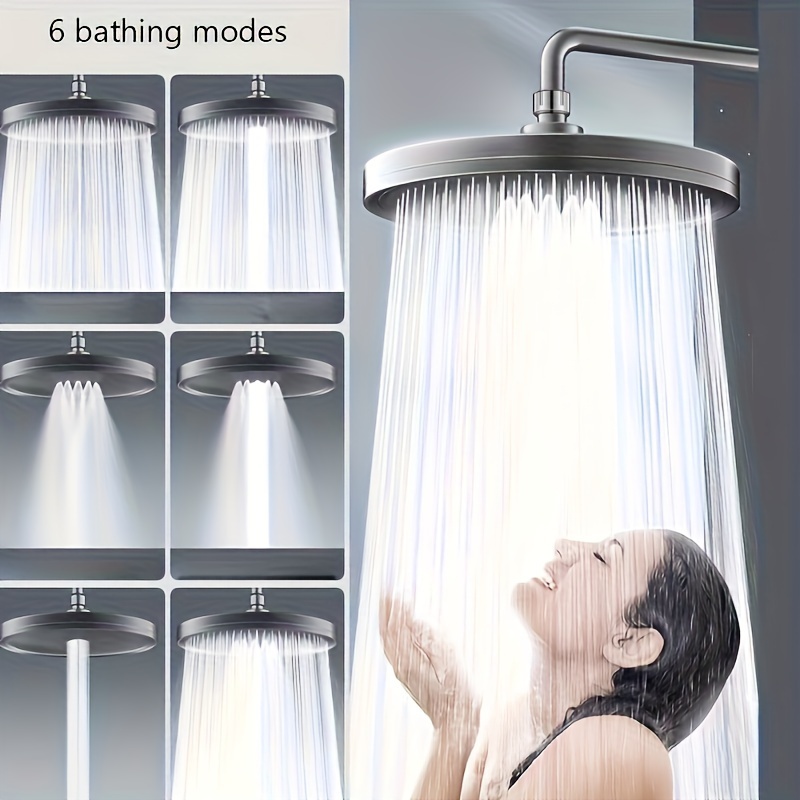 

1pc High-pressure Shower Head, Top Spray, Large Shower Head, Pressurized Single-head Shower, Household Bath Lotus Shower Head, Bathroom Accessories