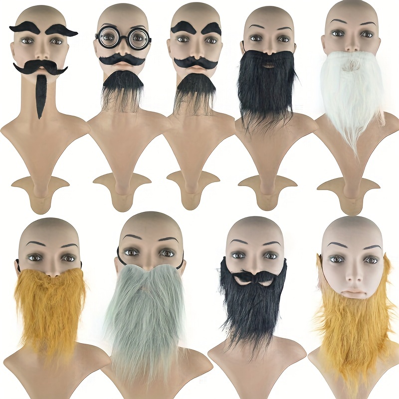 Fausse Barbe & Fausse Moustache Déguisement -  