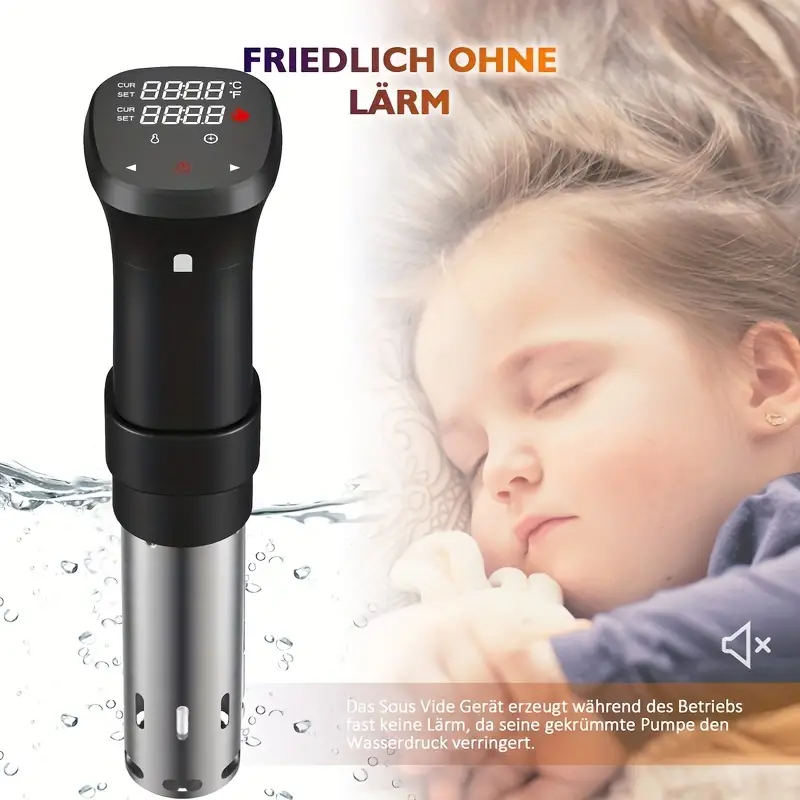 1pc sous vide accurate cooker machine 1100w hot immersion cookware circulator temperature accurate digital timer ultra quiet stainless steel kitchen heater details 6