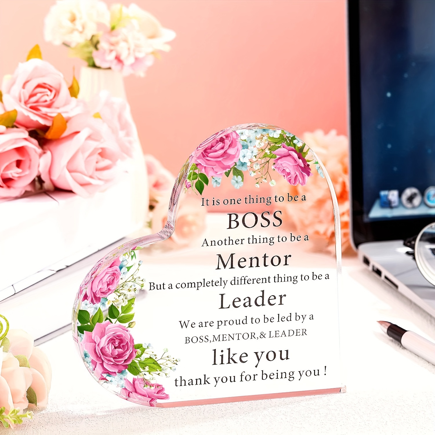 Acrylic Plaque Boss Lady Gifts For Women Inspirational - Temu