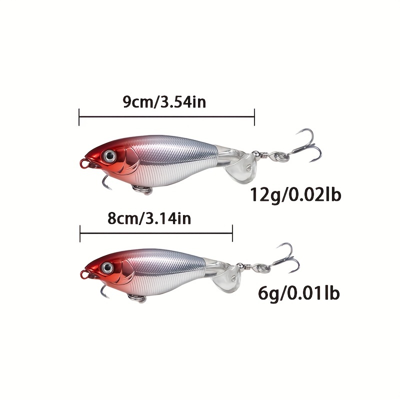 1PC Floating Whopper Popper Fishing Lure 10cm/13.5g Artificial