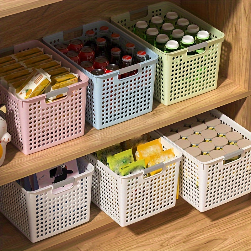  Cestas de mimbre pequeñas rectangulares para artículos  diversos, 3 contenedores de almacenamiento. : Hogar y Cocina