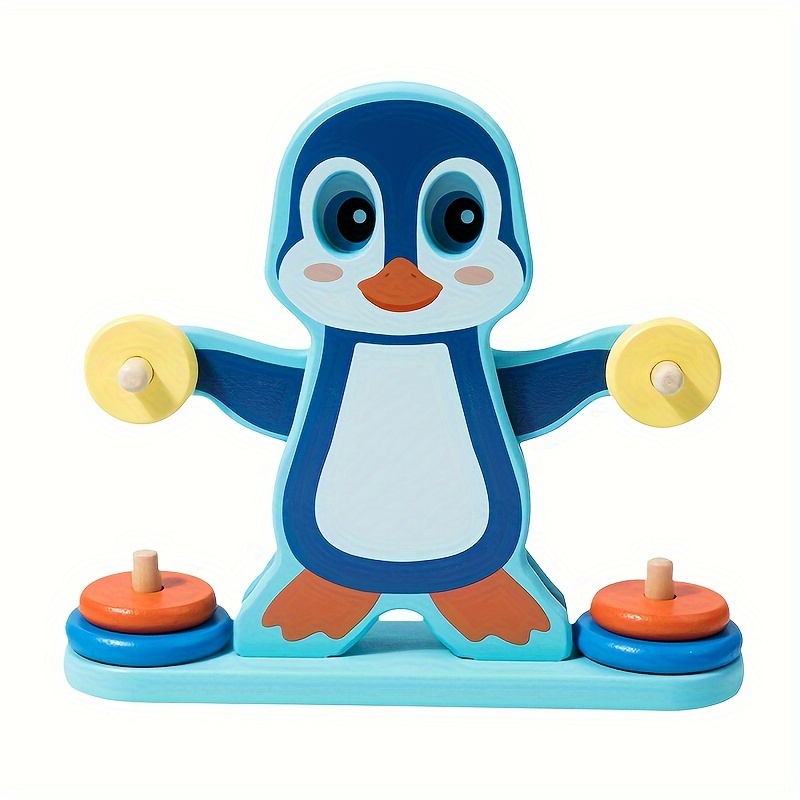 Wooden Penguin Balance Puzzle Toy Montessori Balance - Temu Canada