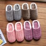 Home Slippers Soft Plush Cozy House Slippers Anti-skid Slip-on Shoes Indoor For Men Winter Shoes