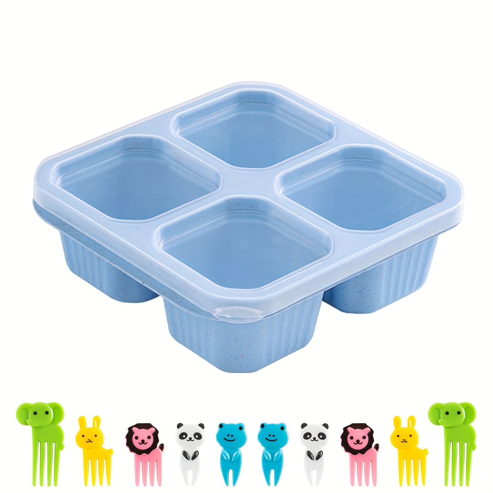 Snack Containers, Divided Bento Snack Box, 4 Compartments Reusable Meal  Prep Lunch Containers For Teens/adults, Food Storage Containers For School  Work Travel - Temu Malaysia
