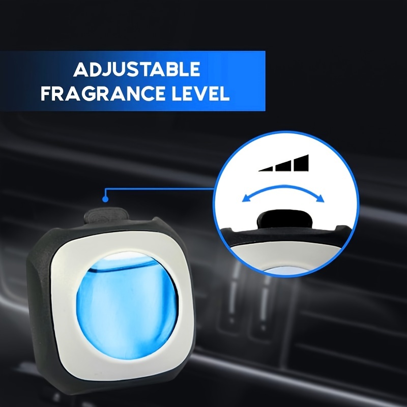 6pcs New Car Scent Air Freshener Clip (Sky Blue), 0.14oz Each, Long Lasting  Up To 180 Days Car Refresher Odor Eliminator