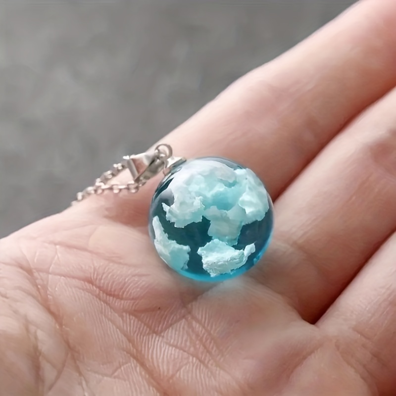 Sky Cloud Luminous Necklace Resin Pendant Necklace